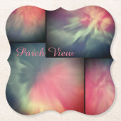 Porch Uitzicht / Corona / Kartonnen Onderzetters (Voorkant)