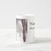 Porch Uitzicht op een sneeuwdag - Martha's wijntui Porselein Kop (Voorkant)