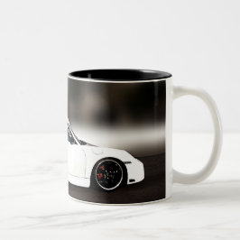 PORCHE CUP (correcte spelling verwijdert het) Tweekleurige Koffiemok