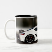 PORCHE CUP (correcte spelling verwijdert het) Tweekleurige Koffiemok (Links)