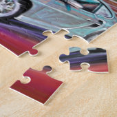 PORCHE EN FOOTBALL/SOCCER PLAYER LEGPUZZEL (Zijkant)