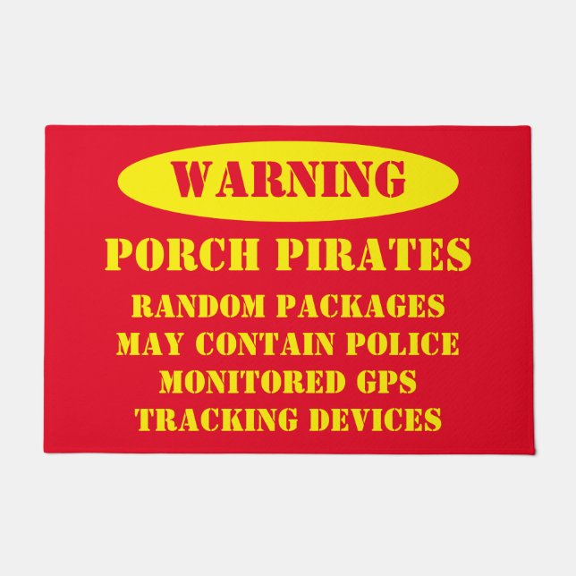 PORCHPIRATEN DEURMAT (Voorkant)