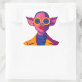 Porcine Beauty Vierkante Sticker (Tas)