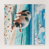 Porcine Shores en kiezelstranden Legpuzzel (Horizontaal)
