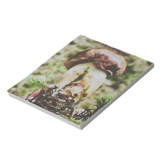 Porcini Mushroom in het Zweedse bos Notitieblok (Linkerzijde)