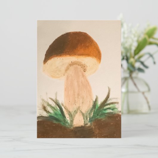 Porcini Mushroom Kaart (Staand voorkant)