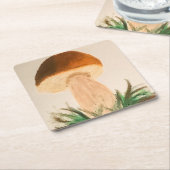 Porcini Mushroom Kartonnen Onderzetters (Schuin)