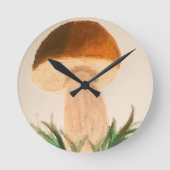 Porcini Mushroom Ronde Klok (Voorkant)