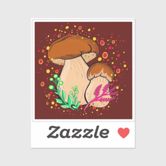 Porcini Vinyl Sticker (Vel)