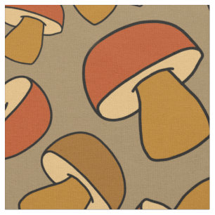Porcino Mushroom Herfst Herfstpatroon Stof