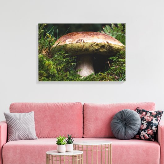 Porcinopaddenstoel Canvas Afdruk (Insitu (Woonkamer))