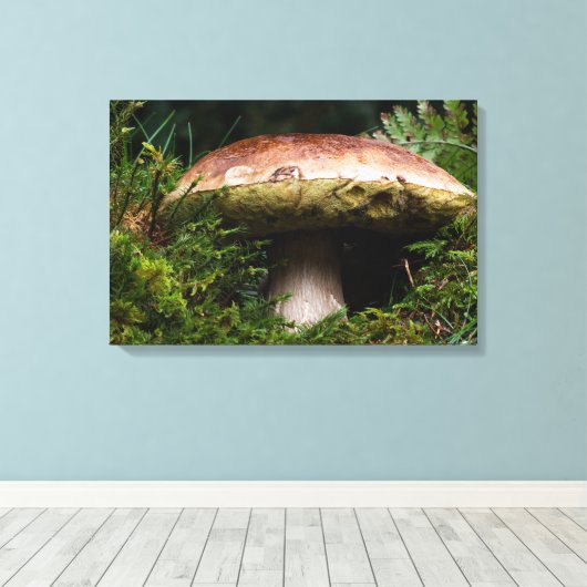 Porcinopaddenstoel Canvas Afdruk (Insitu (Houten vloer))