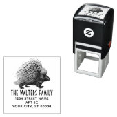 Porcupine #1 Naam Retour Adres Zelfinktende Stempel (In situ)