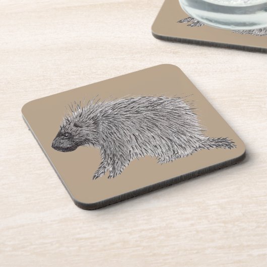 Porcupine Bier Onderzetter (Linkerzijde)