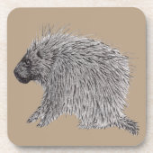 Porcupine Bier Onderzetter (Voorkant)
