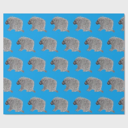 Porcupine Cadeaupapier (Vlak)