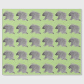 Porcupine Cadeaupapier (Vlak)