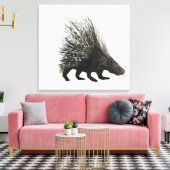 Porcupine Canvas Afdruk (Insitu (Woonkamer))