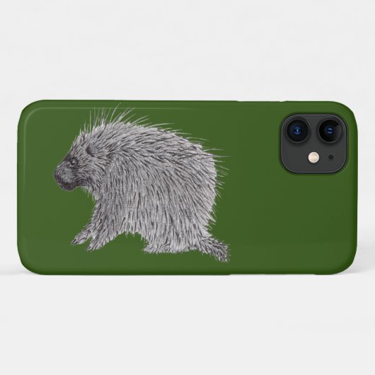 Porcupine Case-Mate iPhone Case (Achterkant (horizontaal))