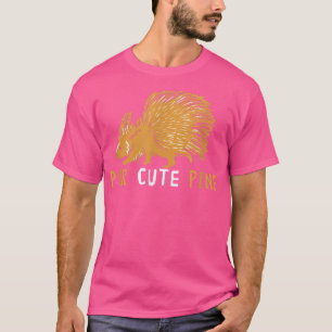 Porcupine Cute Rodent Natuur Animal Spine Quill Pi T-shirt