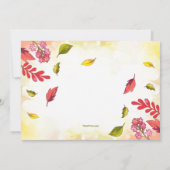 Porcupine Cutie Birthday Party Kaart (Achterkant)