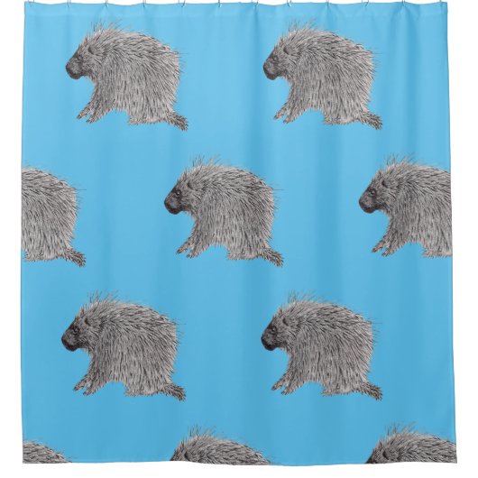 Porcupine Douchegordijn (Voorkant)