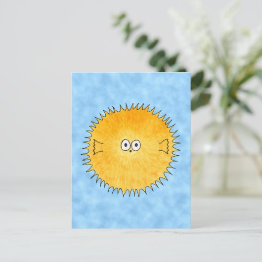 Porcupine Fish. Briefkaart (Staand voorkant)