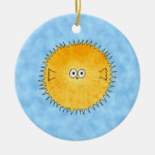 Porcupine Fish. Keramisch Ornament (Voorkant)