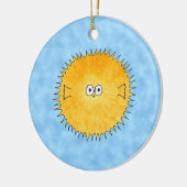 Porcupine Fish. Keramisch Ornament (Links)