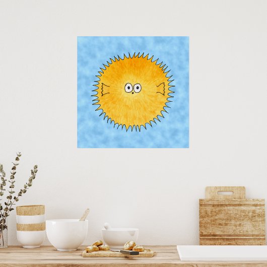 Porcupine Fish. Poster (Keuken)