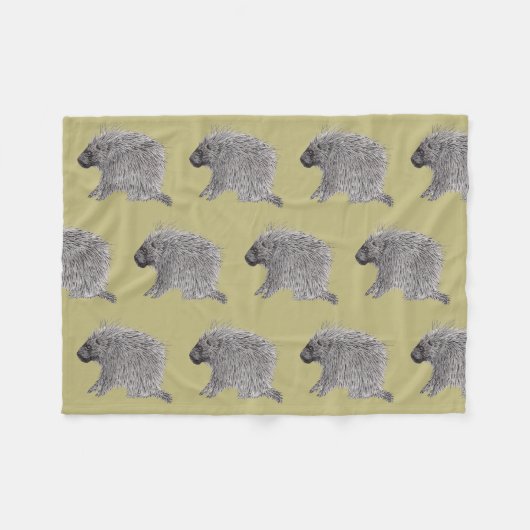 Porcupine Fleece Deken (Voorkant (Horizontaal))