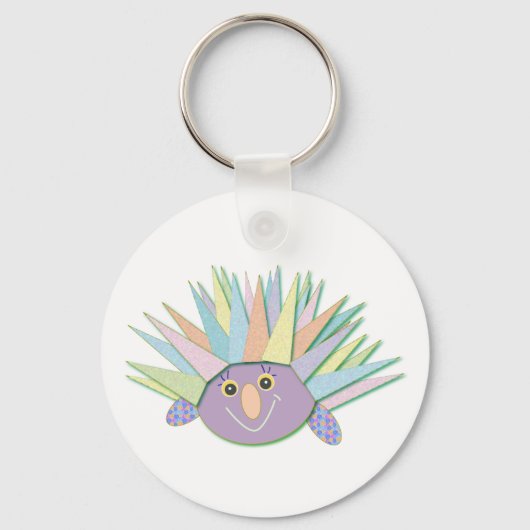 Porcupine: gelukkig sleutelhanger (Voorkant)