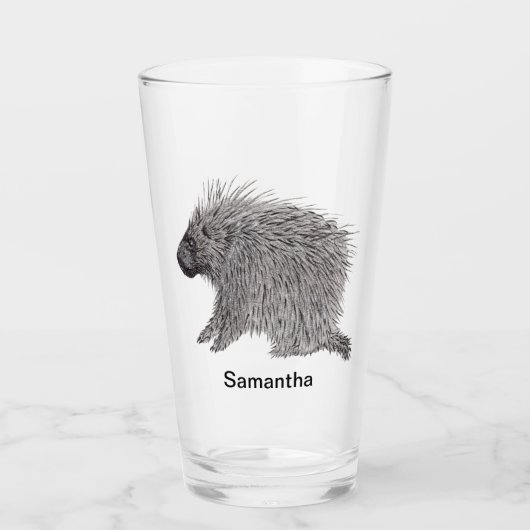 Porcupine Glas (Voorkant)