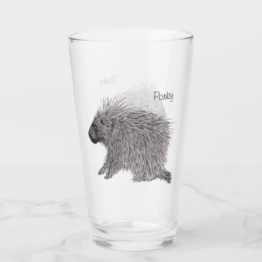 Porcupine Glas (Achterkant)