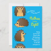 Porcupine Hedégel Kinderen Birthday Party Kaart (Voorkant)