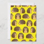 Porcupine Hedégel Kinderen Birthday Party Kaart (Achterkant)