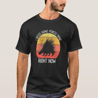 Porcupine Hugger Design voor egel-stekelbedekking T-shirt