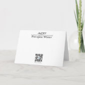 PORCUPINE IGLOO WINTER - OUDE STRONK FEESTDAGEN KAART (Achterkant)