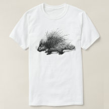 Porcupine  Illustratie Mannen T-Shirt