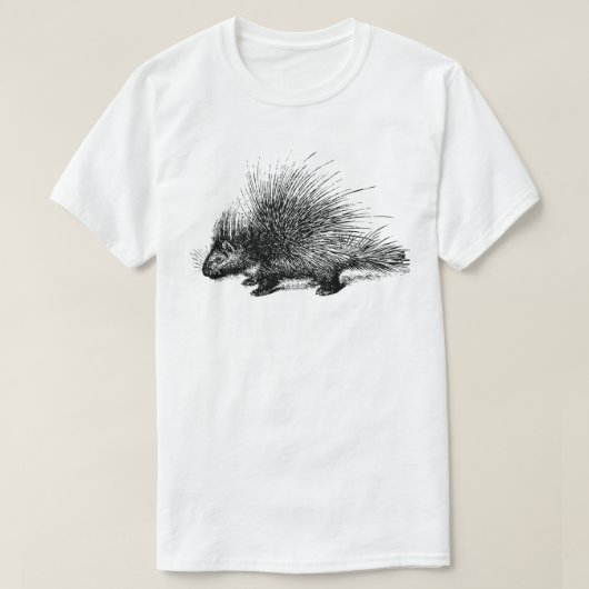 Porcupine  Illustratie Mannen T-Shirt (Design voorkant)