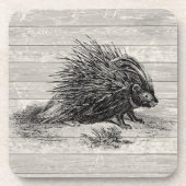 Porcupine Illustratie Onderzetter Set (Voorkant)