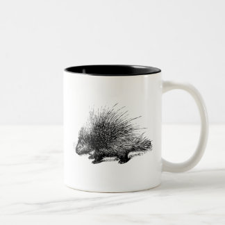 Porcupine  illustratie tweekleurige koffiemok