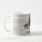 Porcupine Illustration Personalized Koffiemok (Links)