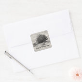  Porcupine Illustration Personalized Vierkante Sticker (Envelop)