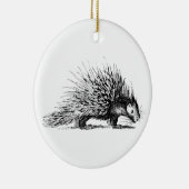  Porcupine Illustration - Porcupines 1800 Keramisch Ornament (Rechts)