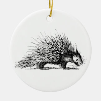 Porcupine Illustration - Porcupines 1800 Keramisch Ornament