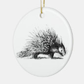  Porcupine Illustration - Porcupines 1800 Keramisch Ornament (Links)