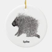 Porcupine Keramisch Ornament (Achterkant)
