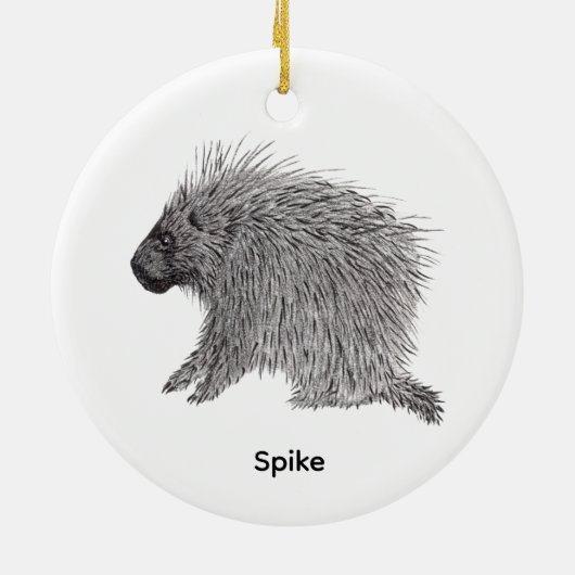 Porcupine Keramisch Ornament (Achterkant)