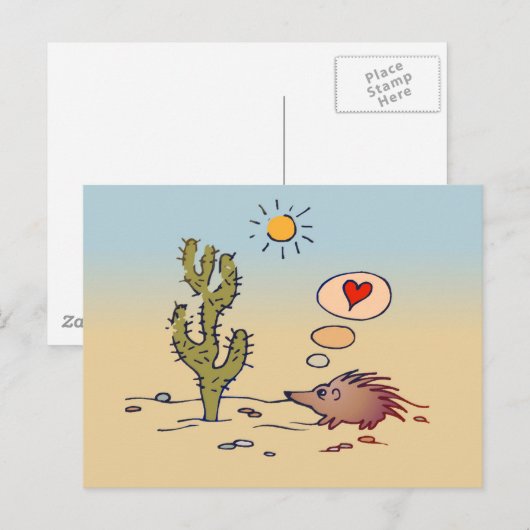 Porcupine Love Briefkaart (Voorkant / Achterkant)
